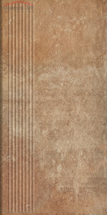 Клинкерная плитка Ceramika Paradyz Scandiano Rosso ступень простая (30x60)